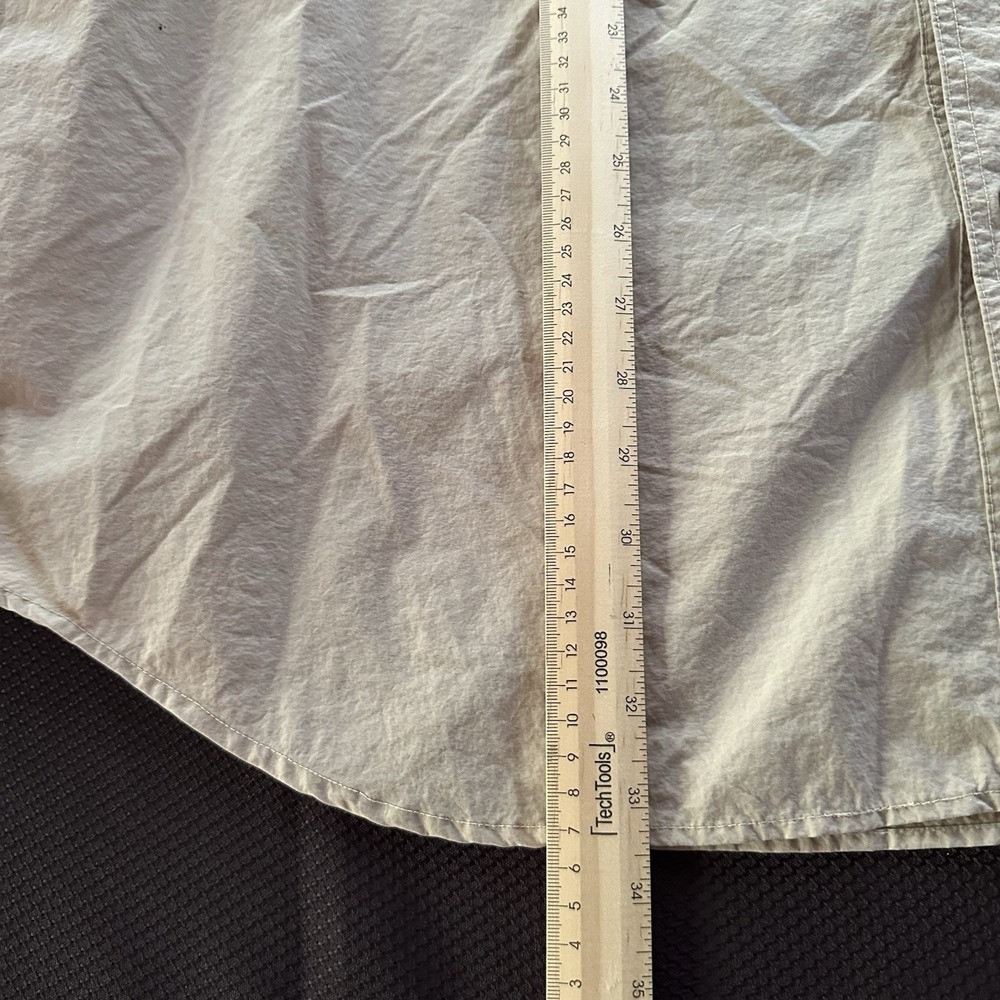 Remington Shirt Mens XL Khaki Vented Fishing Long Sleeve Button Up Pockets - Picture 9 of 14